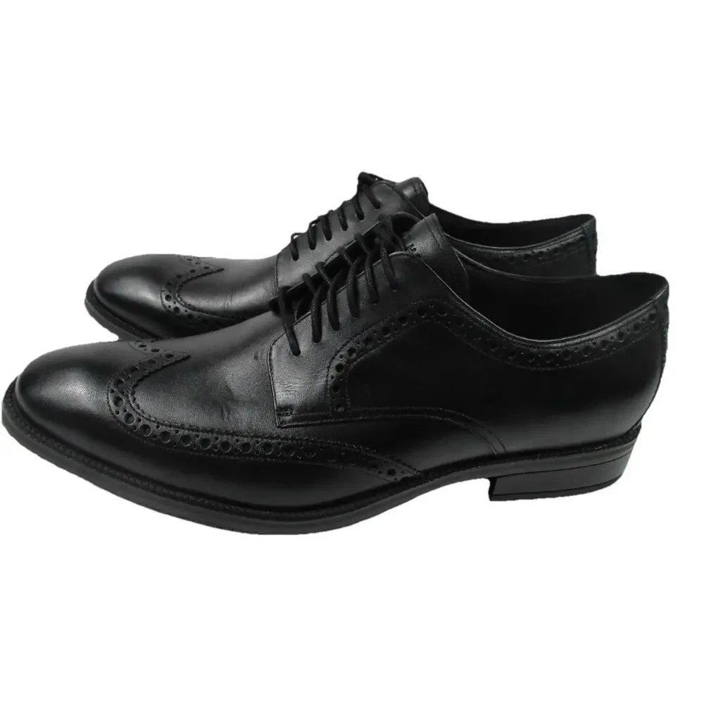 Cole Haan Me Wing Tip Oxford #C34262 Men's Dress Shoes Lace Up Black Size 12